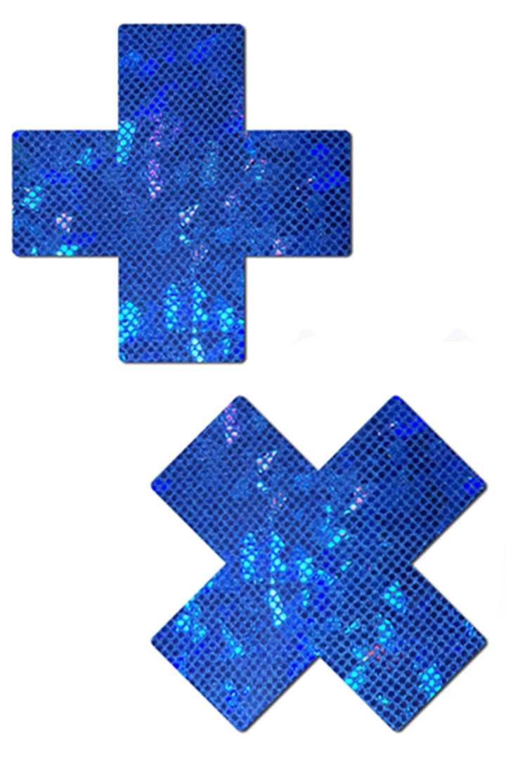 Pastease Blue Shattered Glass X Pasties 1 Pastease Blue Shattered Glass X Pasties