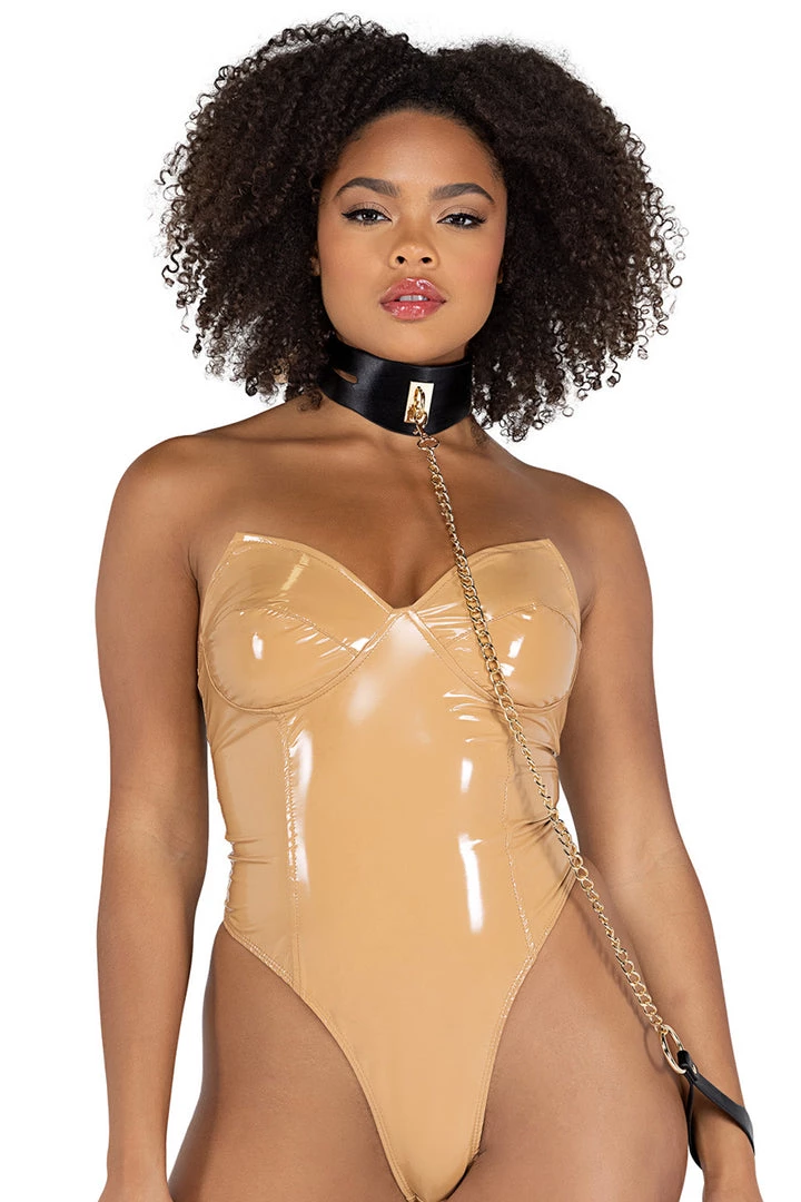 Roma Costume Chain Leash Choker 1 Roma Costume Chain Leash Choker