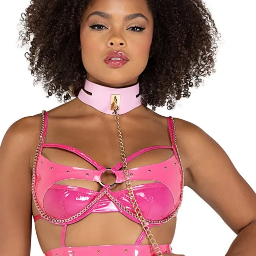 Roma Costume Chain Leash Choker 7 Roma Costume Chain Leash Choker