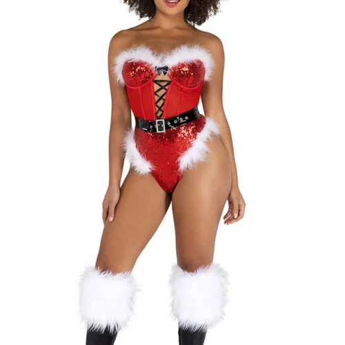 Roma Costume Naughty Miss Claus Teddy Teddy Lingerie