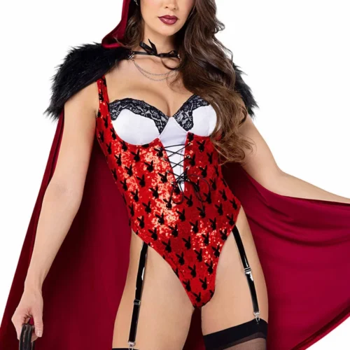 Roma Costume Playboy Enchanted Forest Red Riding Costume Sexy Halloween Costumes