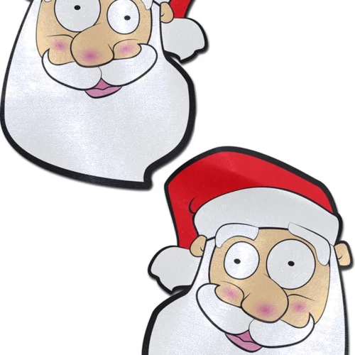 Pastease Jolly Saint Nick Santa Head Nipple Pasties