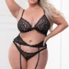 Seven Till Midnight Plus Size Midnight Kisses Bra Set