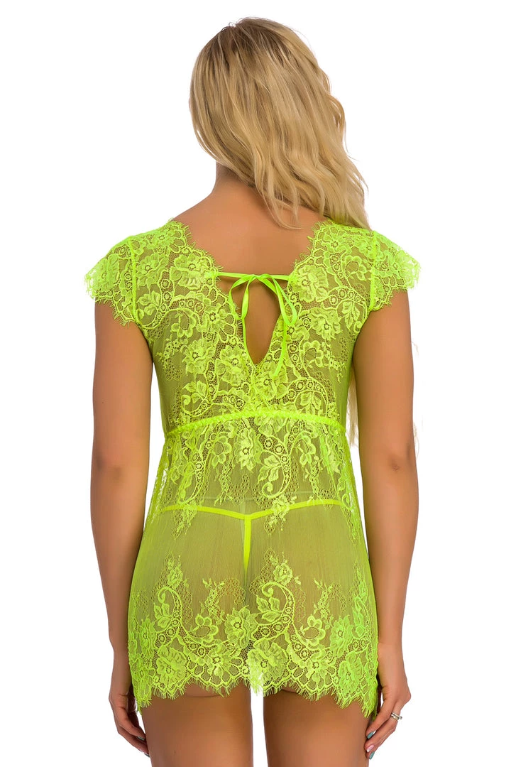 3WISHES Lingerie Lacy Cap Sleeve Babydoll 10 3WISHES Lingerie Lacy Cap Sleeve Babydoll