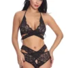 3WISHES Lace Wrap Around Bra Set