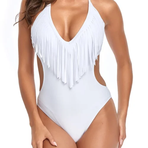 3WISHES Sexy Swimwear On The Fringe Bathing Suit