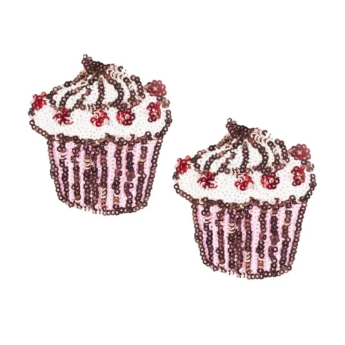 3WISHES Glitter Cupcake Pasties Lingerie