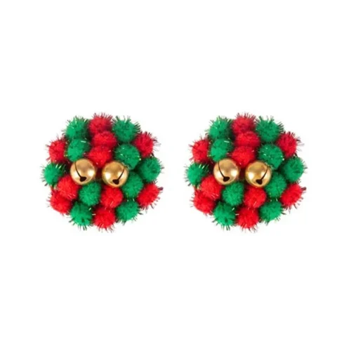 3WISHES Christmas Pom Pom Pasties Lingerie