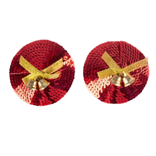 3WISHES Lingerie Red Sequin Present Pasties