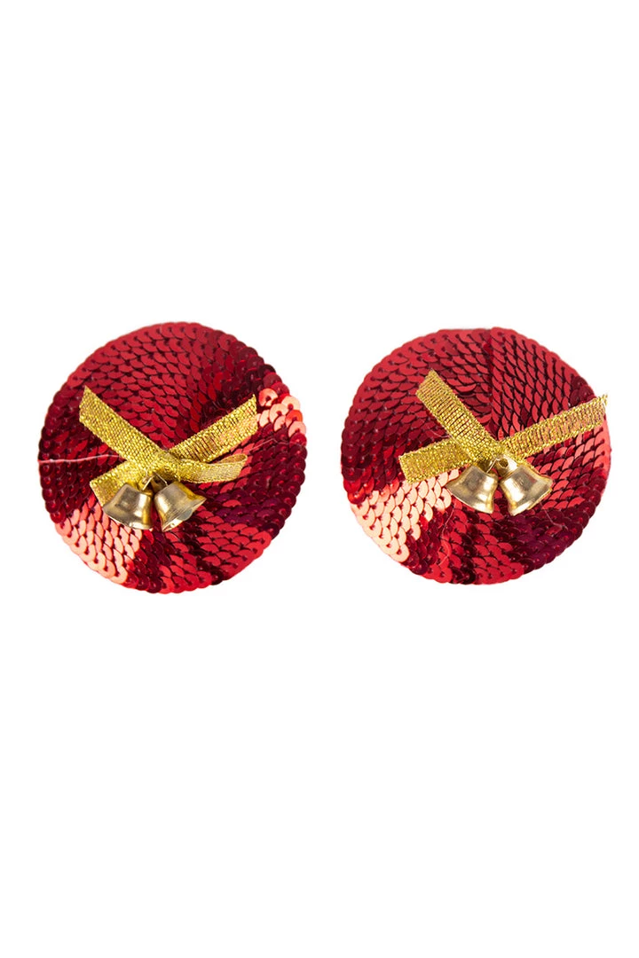 3WISHES Lingerie Red Sequin Present Pasties 1 3WISHES Lingerie Red Sequin Present Pasties