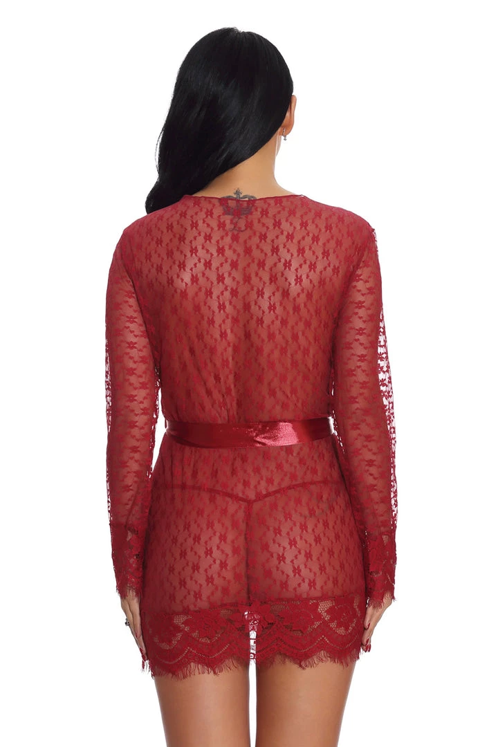 3WISHES Lovely Lace Robe 7 3WISHES Lovely Lace Robe