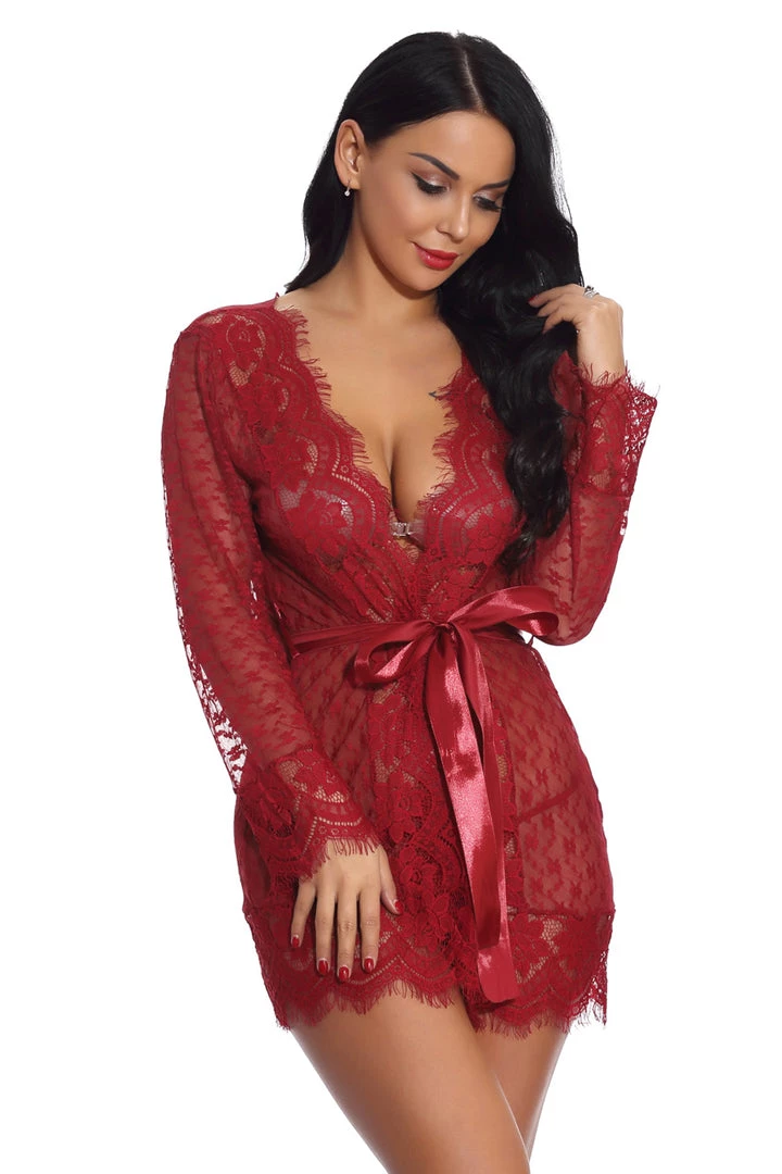 3WISHES Lovely Lace Robe 6 3WISHES Lovely Lace Robe