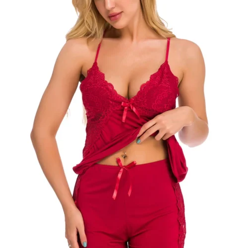 3WISHES Lingerie Snuggle Up Sleep Set