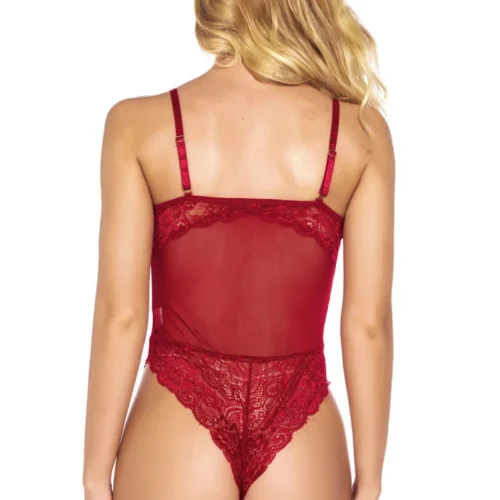 3WISHES Tie Front Lace Teddy