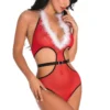 3WISHES Teddy Lingerie Santa Crossing Teddy