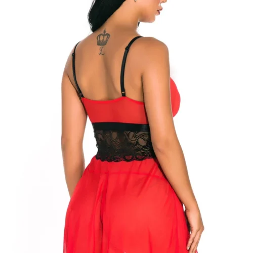 3WISHES Sleigh It Babydoll Lingerie