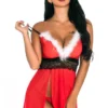 3WISHES Sleigh It Babydoll Lingerie