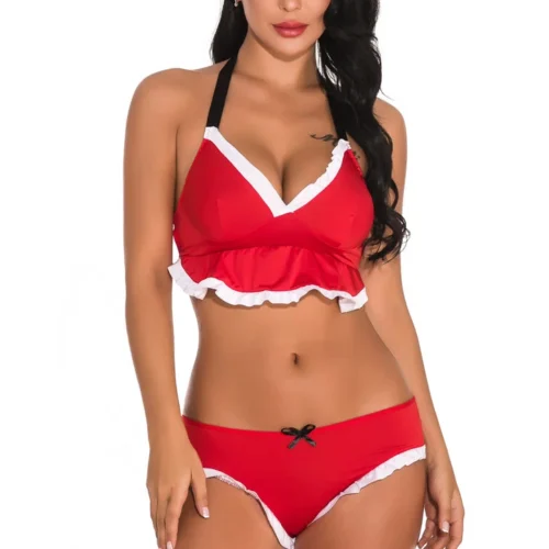 3WISHES Christmas Eve Cutie Set Bra Sets