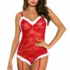 3WISHES Lingerie Naughty List Teddy