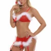 3WISHES Lingerie Playtime Santa Set