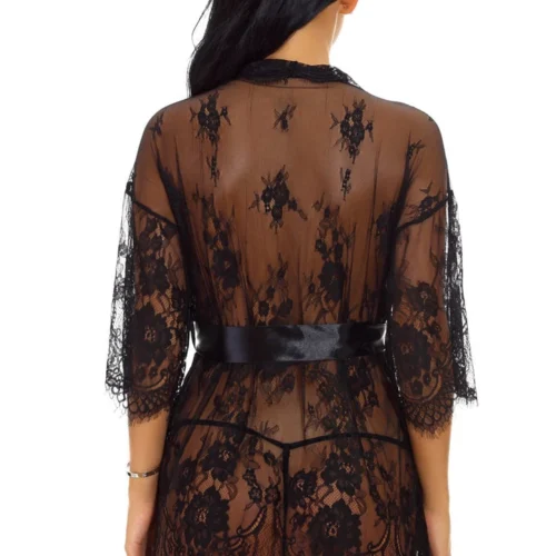 3WISHES Eyelash Lace And Mesh Robe 18 3WISHES Eyelash Lace And Mesh Robe
