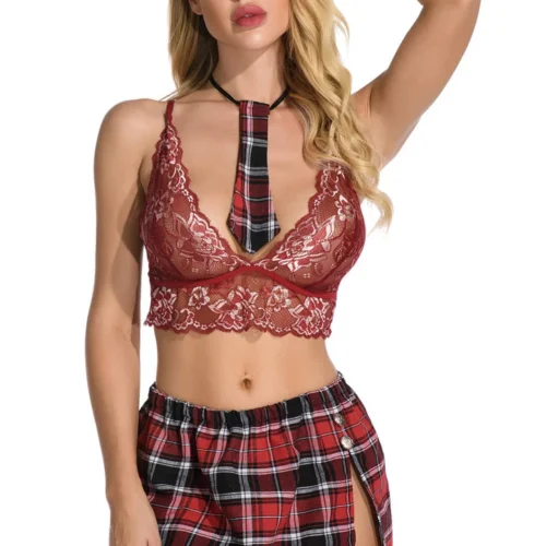 3WISHES Lingerie Costumes After School Sweetie Set
