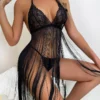 3WISHES Lingerie Glamour Queen Chemise