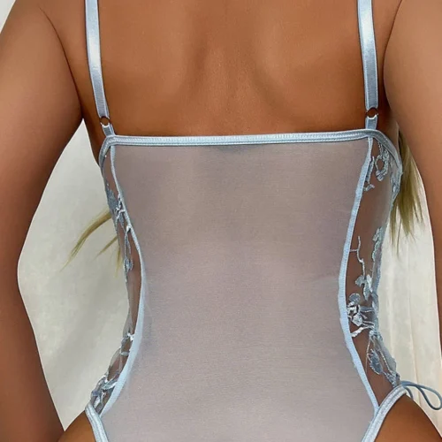 3WISHES Flower Garden Teddy Lingerie