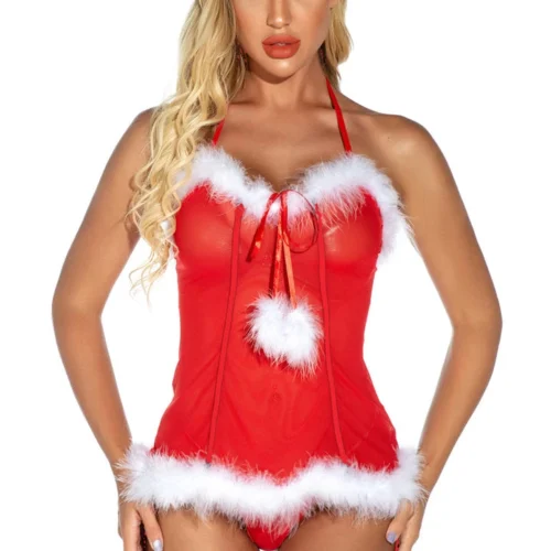 3WISHES Santa Baby Bustier Set