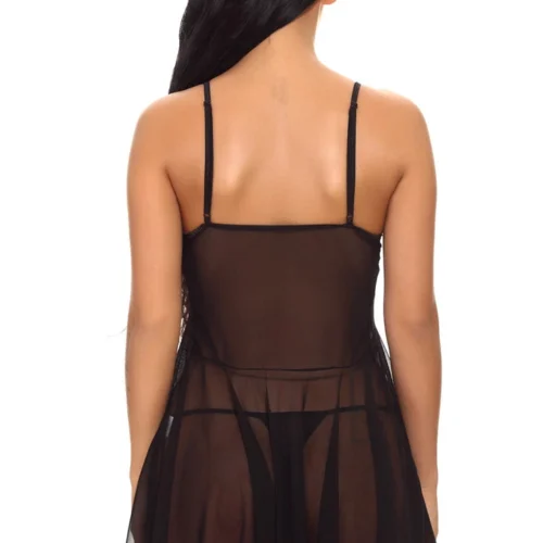 3WISHES Mesh Handkerchief Babydoll