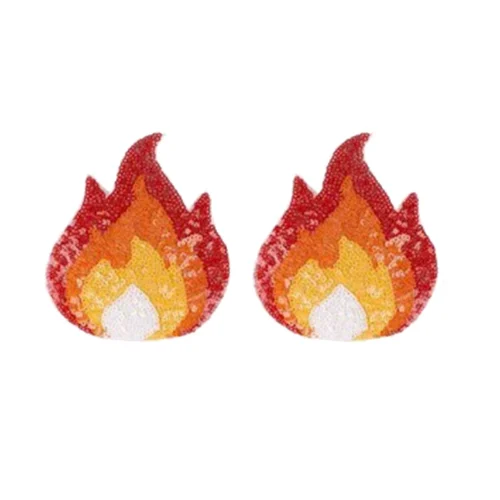 3WISHES Glitter Flame Pasties Lingerie